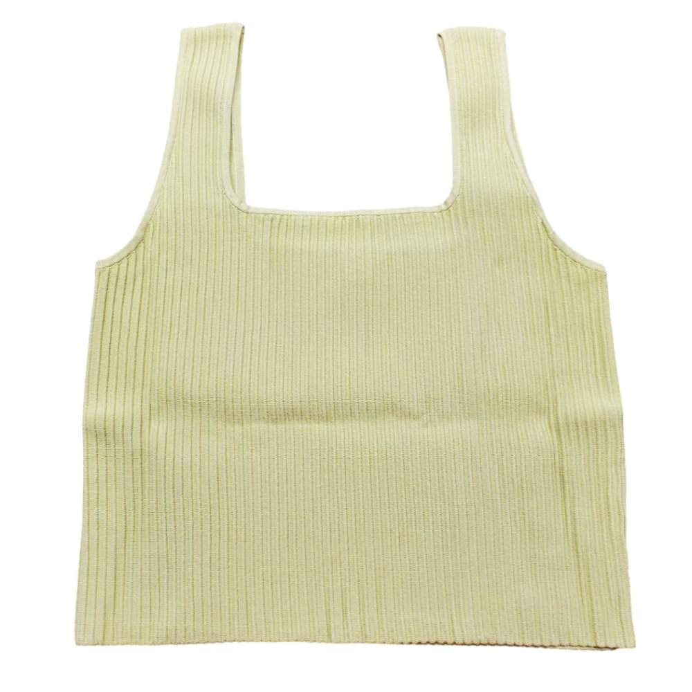 NEW NWT Madewell Ottoman Sweater Tank in Blanched Olive | Size Medium
